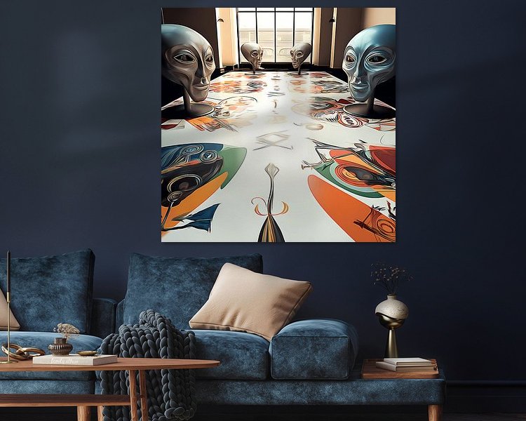 Example of the artwork in a room