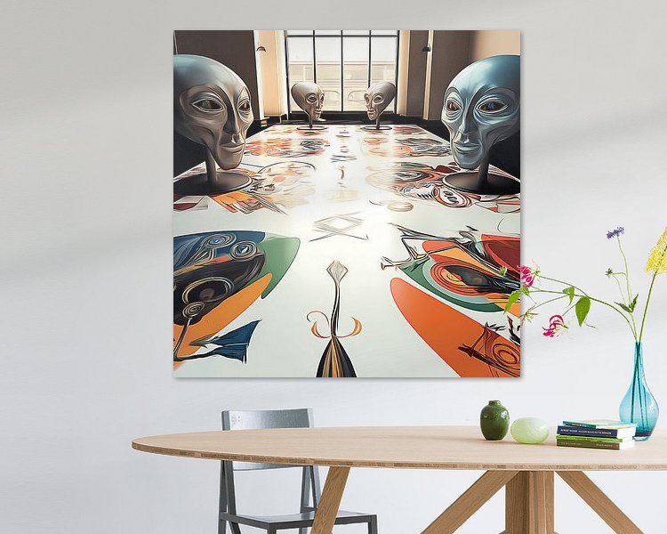 Example of the artwork in a room