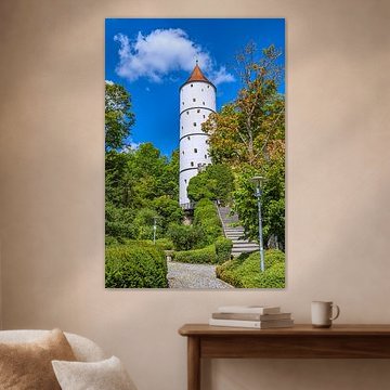 De Witte Toren in Biberach aan de Riß van Photoart-Naegele