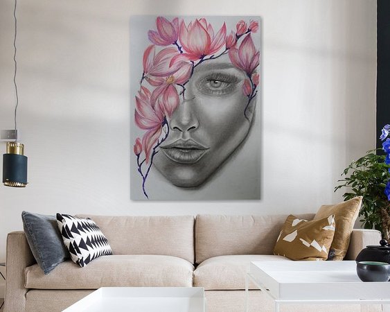 Example of the artwork in a room