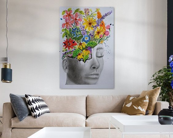 Example of the artwork in a room