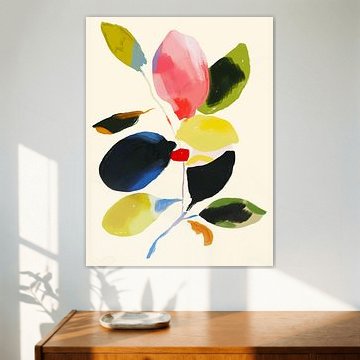 Plante colorée, abstraite et minimaliste sur Thing Design