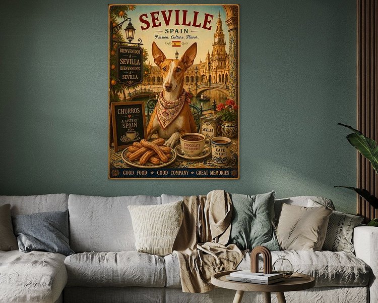 Example of the artwork in a room