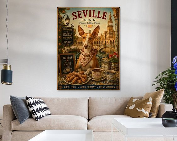 Example of the artwork in a room