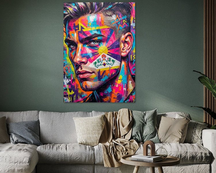 Example of the artwork in a room