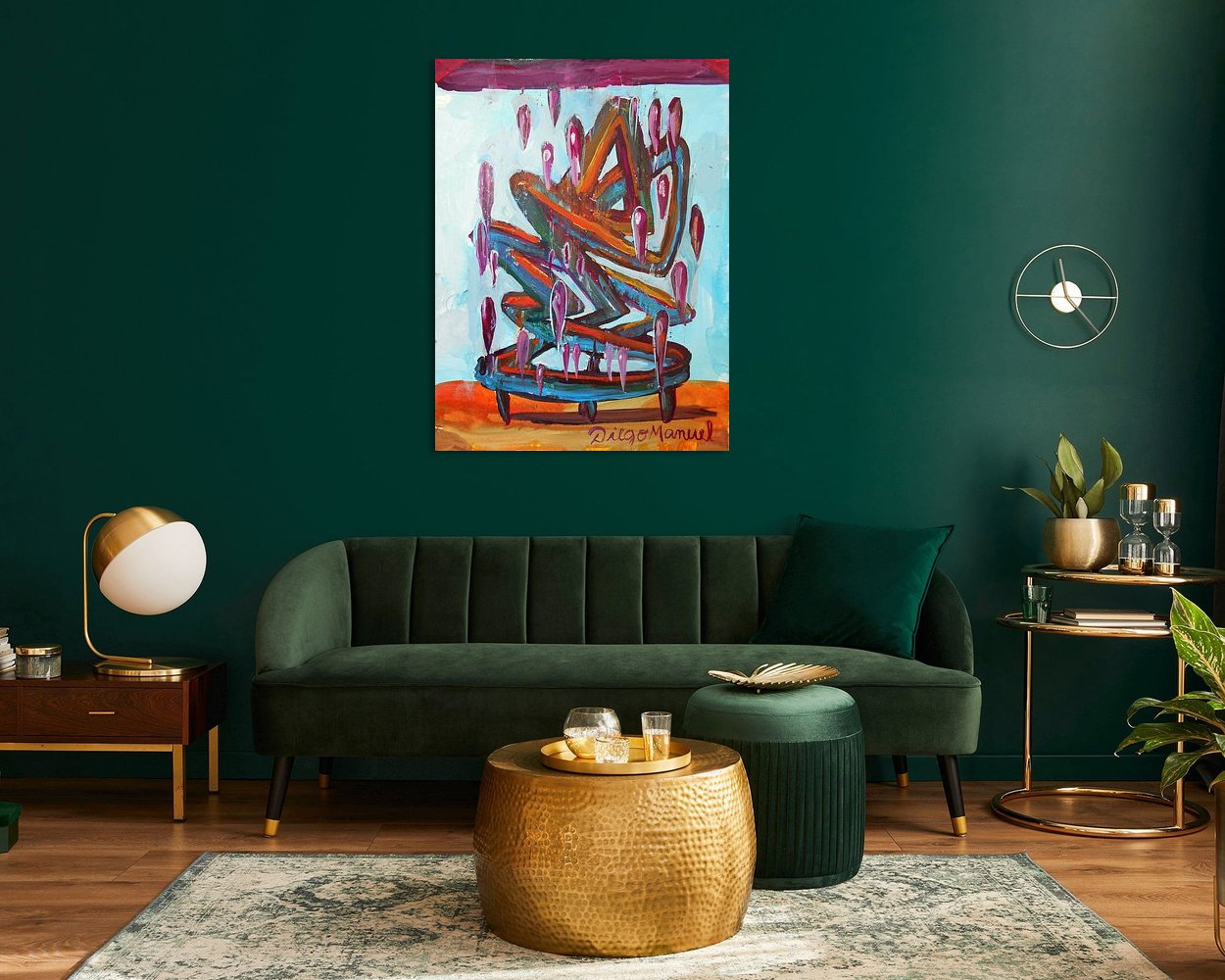 Example of the artwork in a room