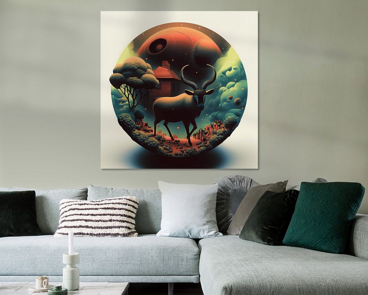 Example of the artwork in a room