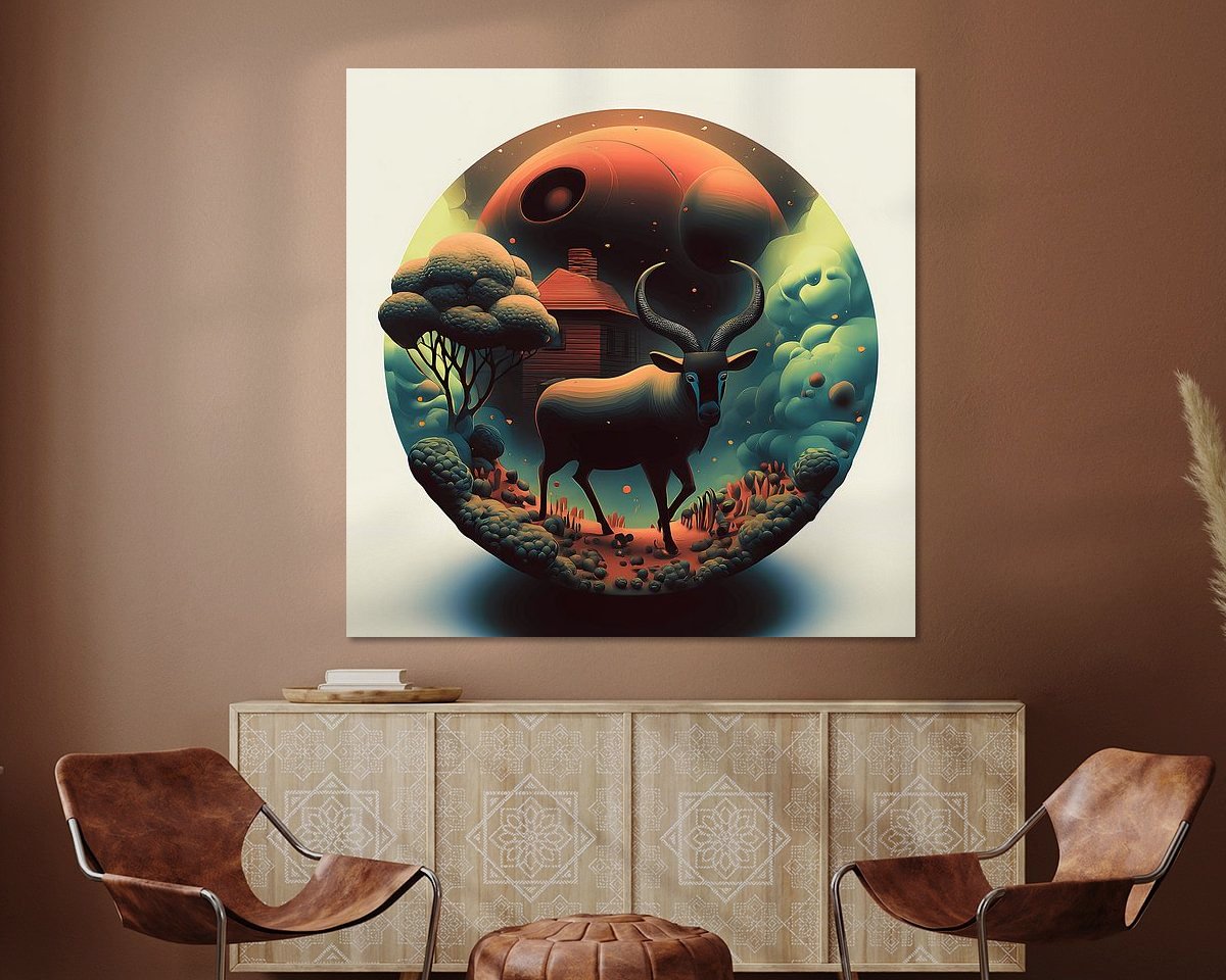 Example of the artwork in a room