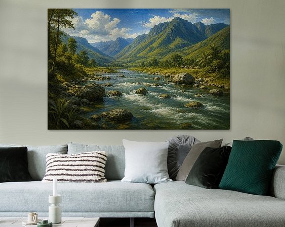 Example of the artwork in a room