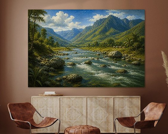 Example of the artwork in a room