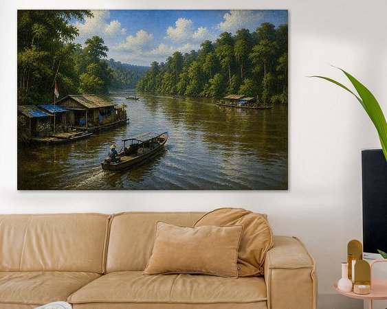 Example of the artwork in a room