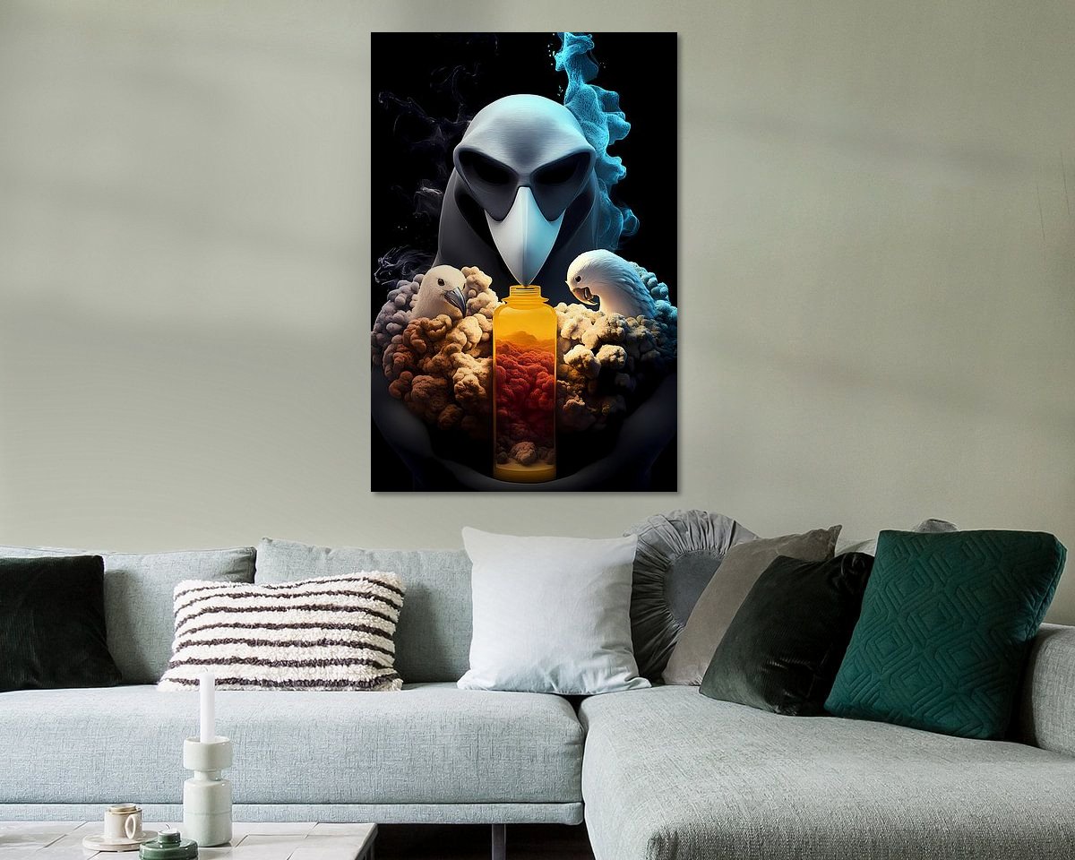 Example of the artwork in a room
