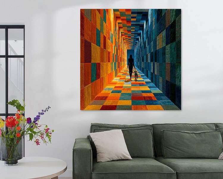 Example of the artwork in a room