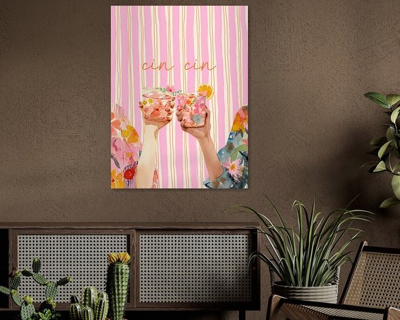 Example of the artwork in a room