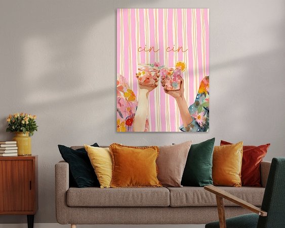 Example of the artwork in a room