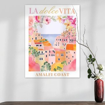 La Dolce Vita, affiche « Floral Italy », décoration murale italienne sur Bella studio