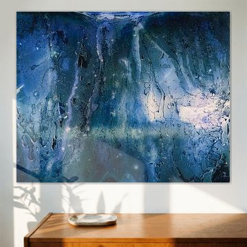 Layered solargraph in indigo, ice blue and green by Daniel Laan
