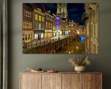 Utrechter Gracht mit Domturm ( Oudegracht ) von Anton de Zeeuw