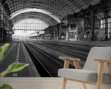 Station Haarlem Zwart / Wit (gezien bij vtwonen) van Anton de Zeeuw