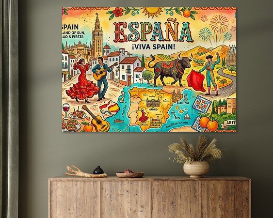 Example of the artwork in a room