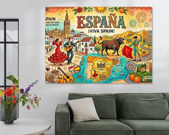 Example of the artwork in a room