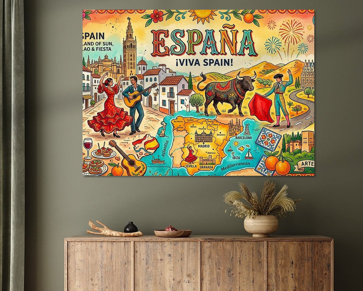 Example of the artwork in a room