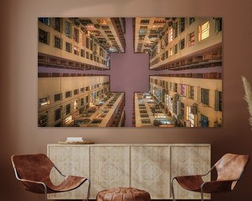 Hong Kong architecture van Photo Wall Decoration