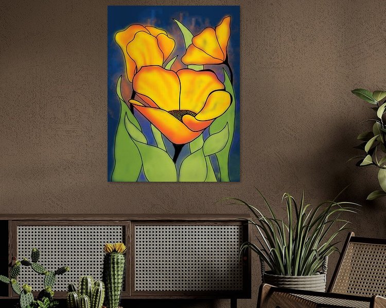 Example of the artwork in a room