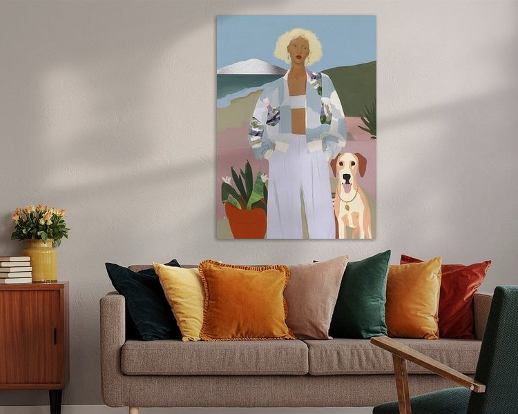 Example of the artwork in a room