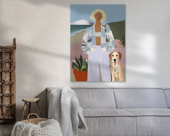 Example of the artwork in a room