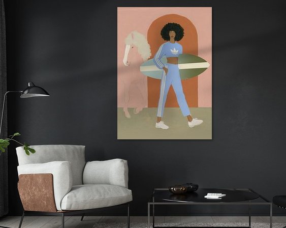Example of the artwork in a room