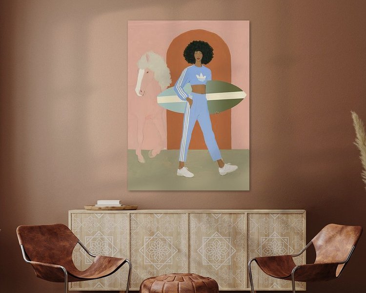 Example of the artwork in a room