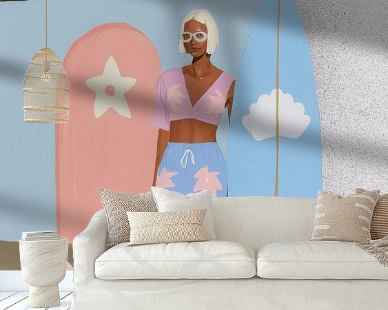 Example of the artwork in a room