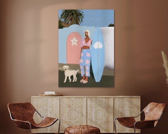 Example of the artwork in a room