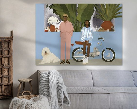 Example of the artwork in a room