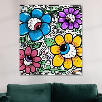 Eyeball Garden Pattern by Juan Lopez