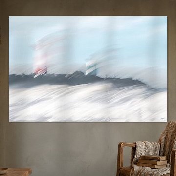 Leuchttürme in Scheveningen von Caroline Drijber Guérain