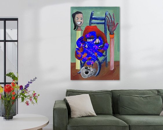Example of the artwork in a room
