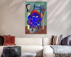 Example of the artwork in a room