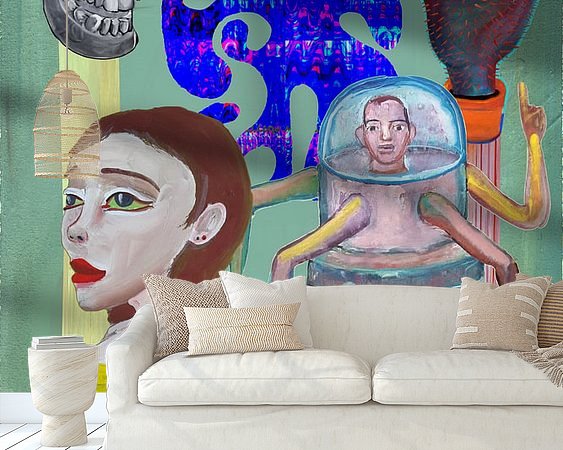 Example of the artwork in a room