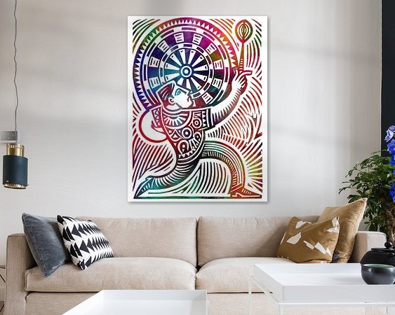 Example of the artwork in a room