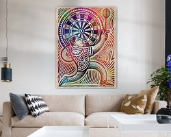 Example of the artwork in a room
