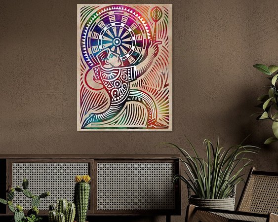Example of the artwork in a room