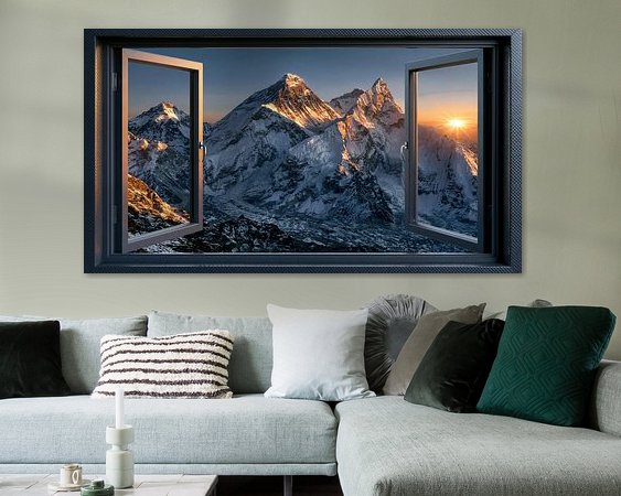 Example of the artwork in a room