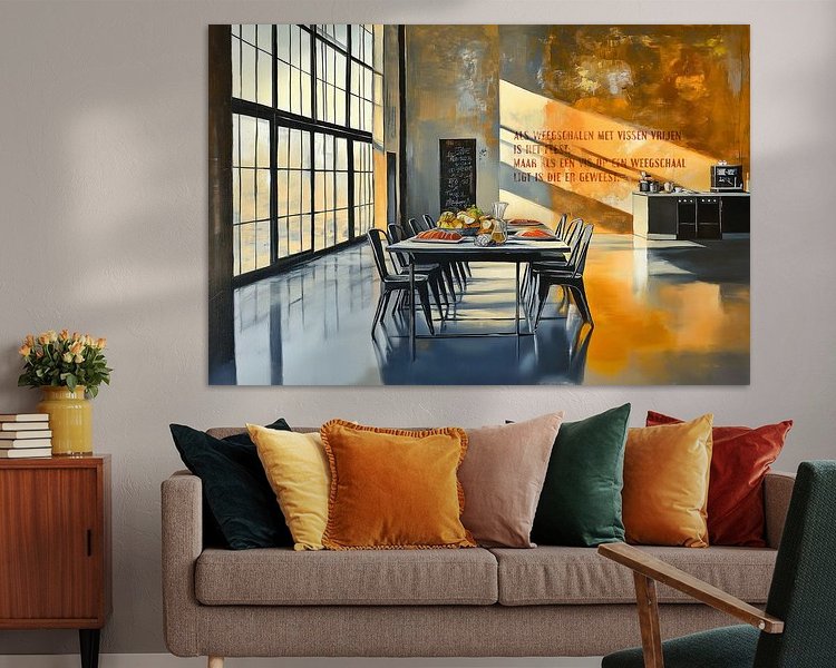 Example of the artwork in a room