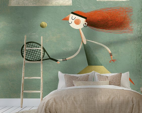 Example of the artwork in a room