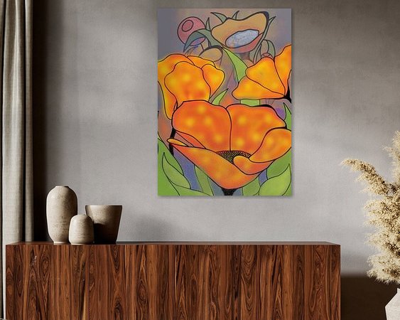 Example of the artwork in a room