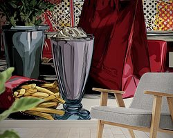 Example of the artwork in a room