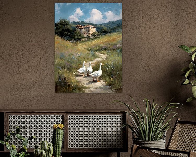 Example of the artwork in a room