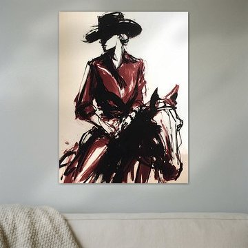 Porträt einer Cowgirl